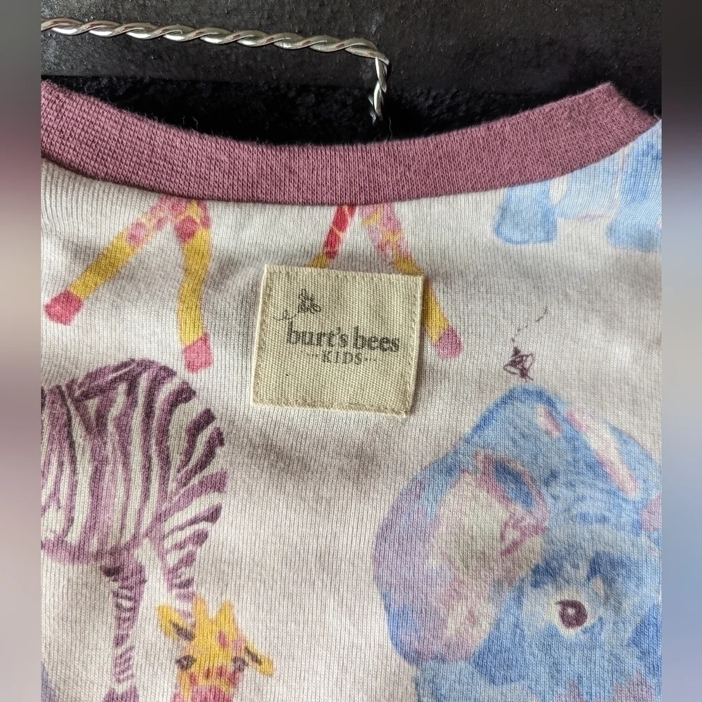 NWT Burts Bees Safari Pajama Top 5T